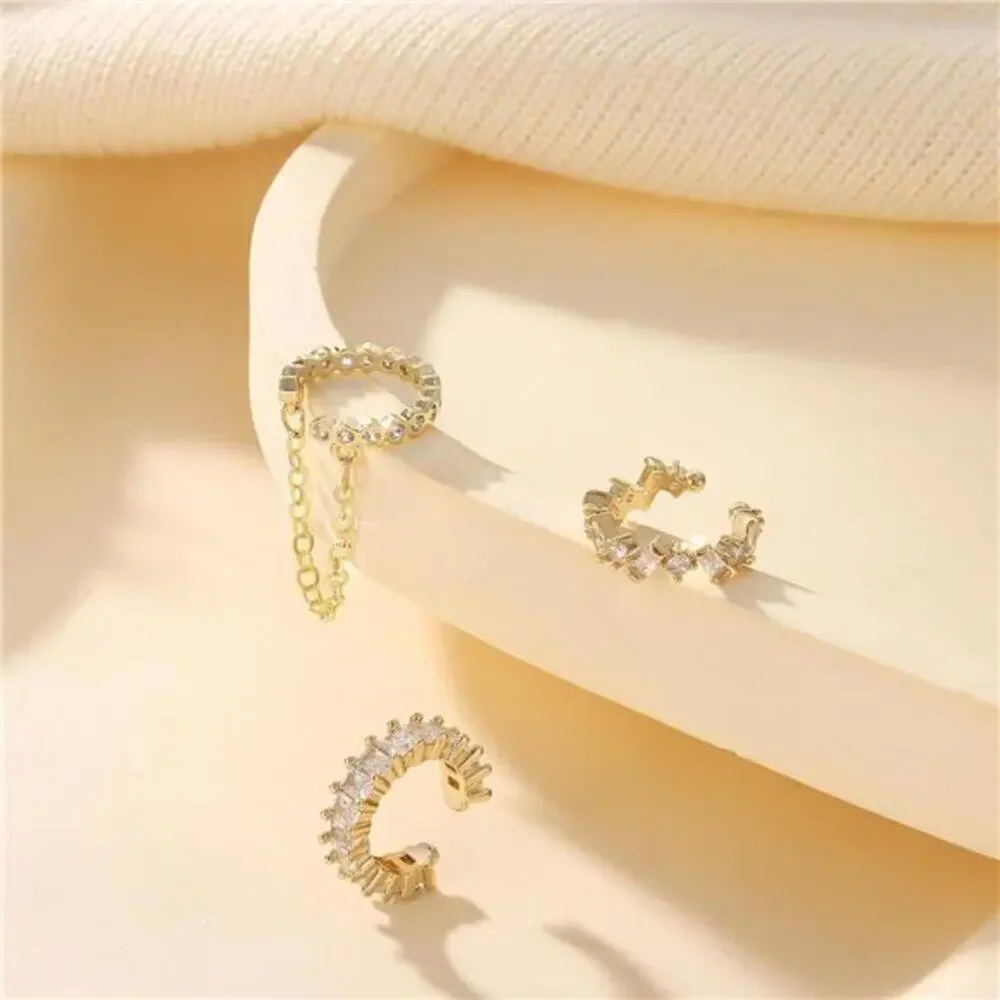 Ear Cuffs Dayana Non-Piercing Earrings for Women Cute Small Clip-On Cartilage